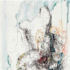 Lin Guocheng, In Spring, Acrylic, Watercolor, Pen and Ink on Silk, 119cm x 63cm, 2011